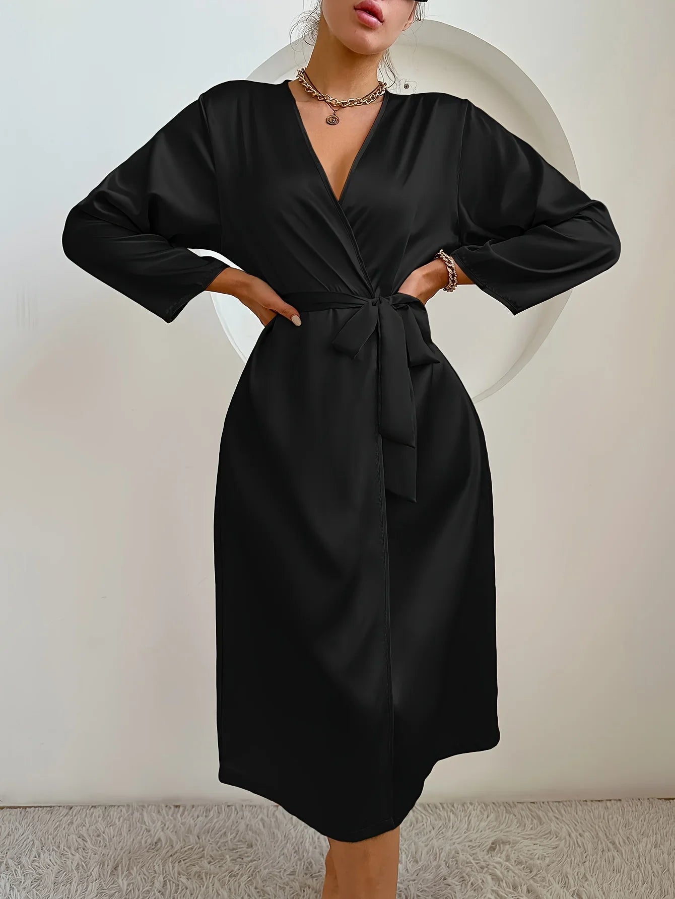 Satin Belted Robe