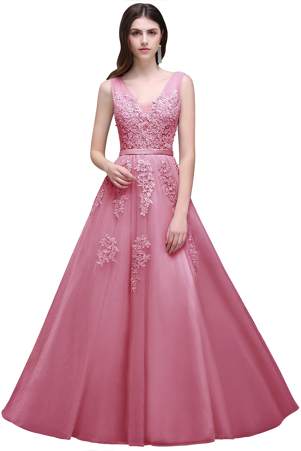 Slim A-Line Maxi Dress