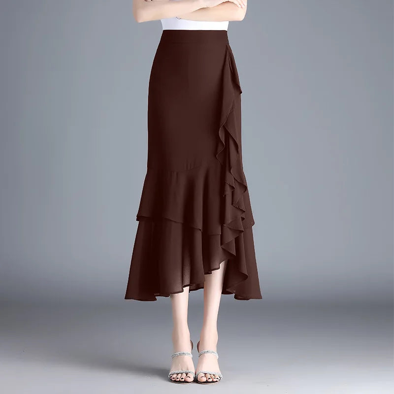 Elegant  Chiffon Skirts