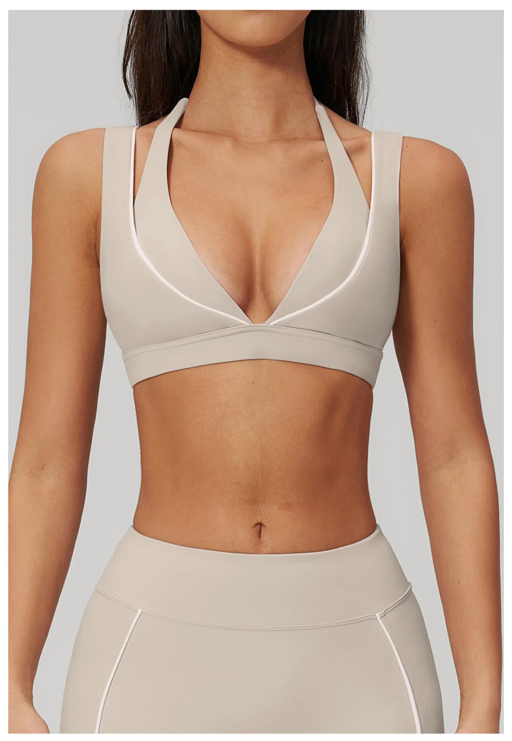 Backless Crop Sports Bra