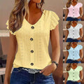 Ssleeve V-neck T-shirt
