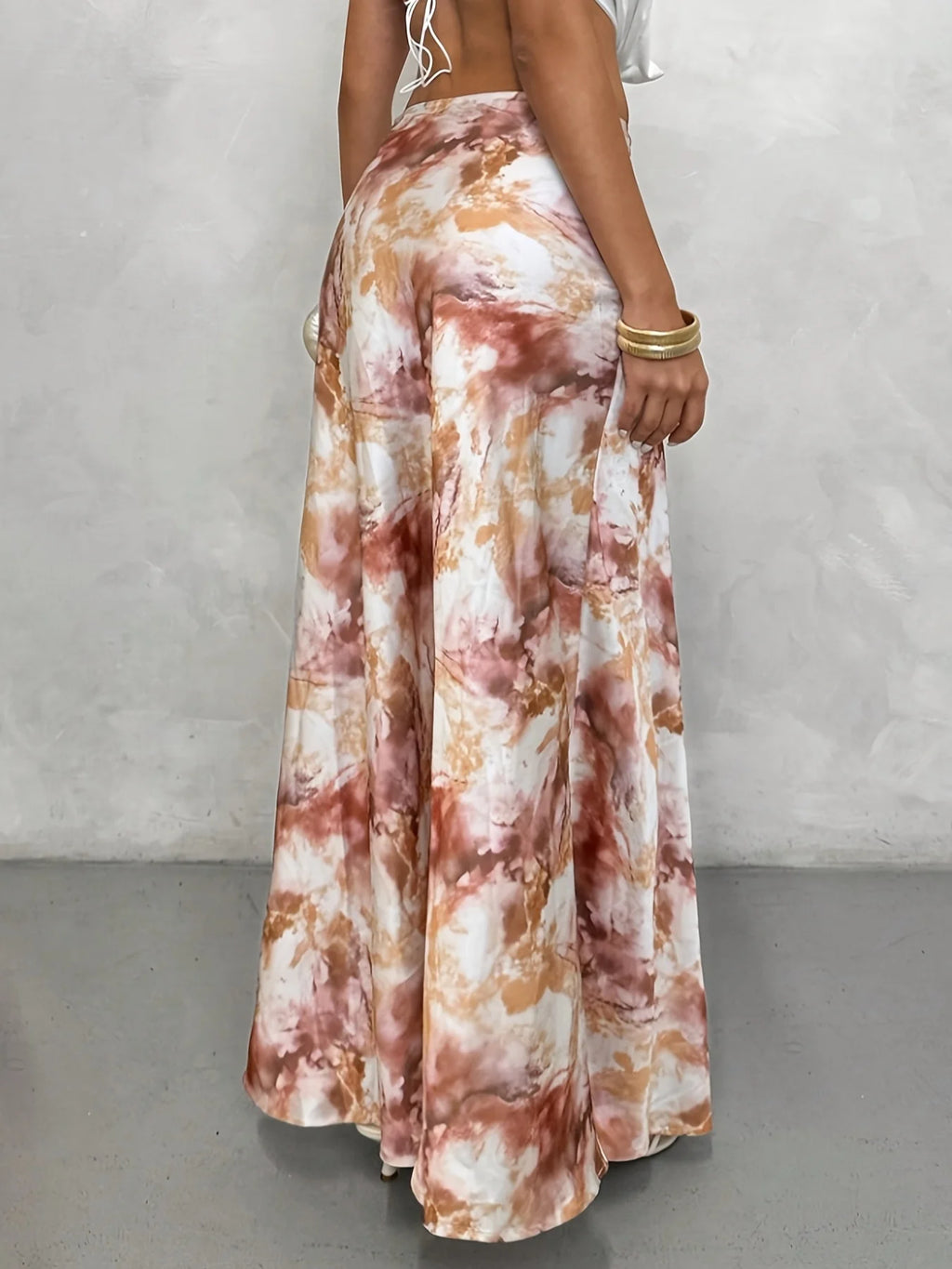 Fashionable Long Halter Skirt