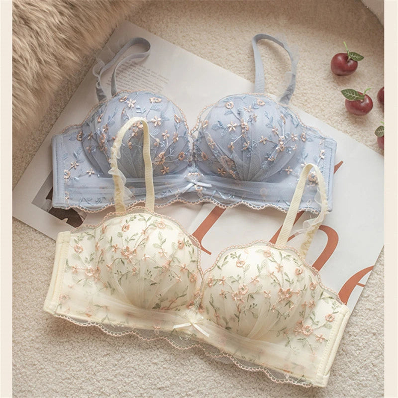 Seamless Push-Up Gathering Bra