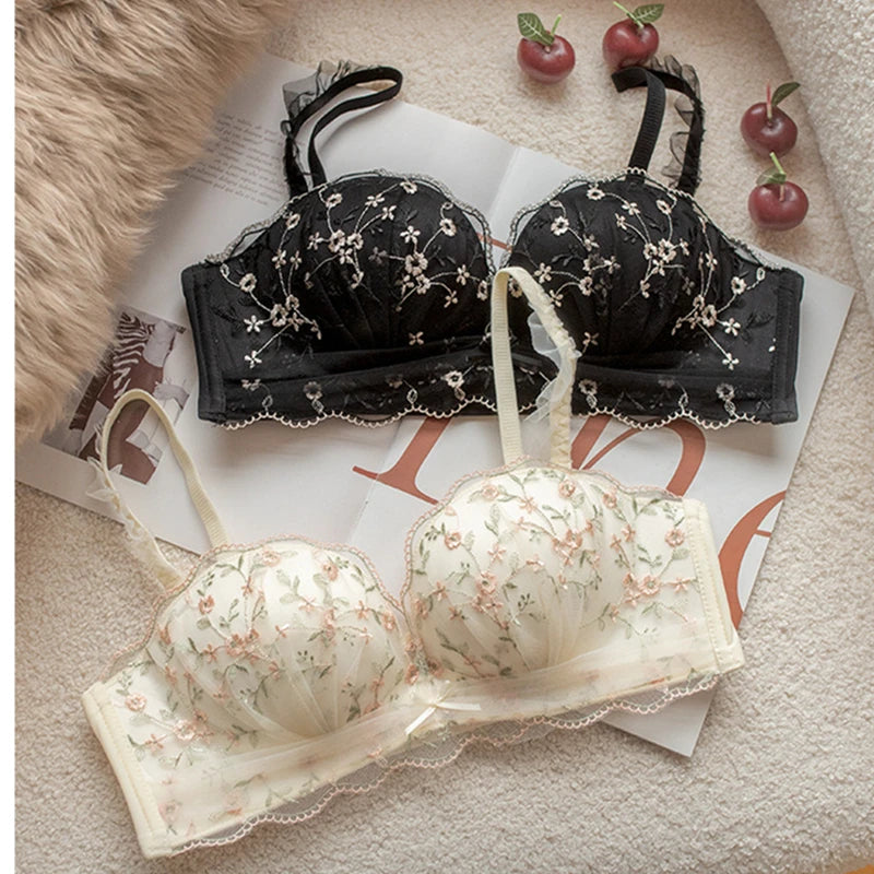 Seamless Push-Up Gathering Bra