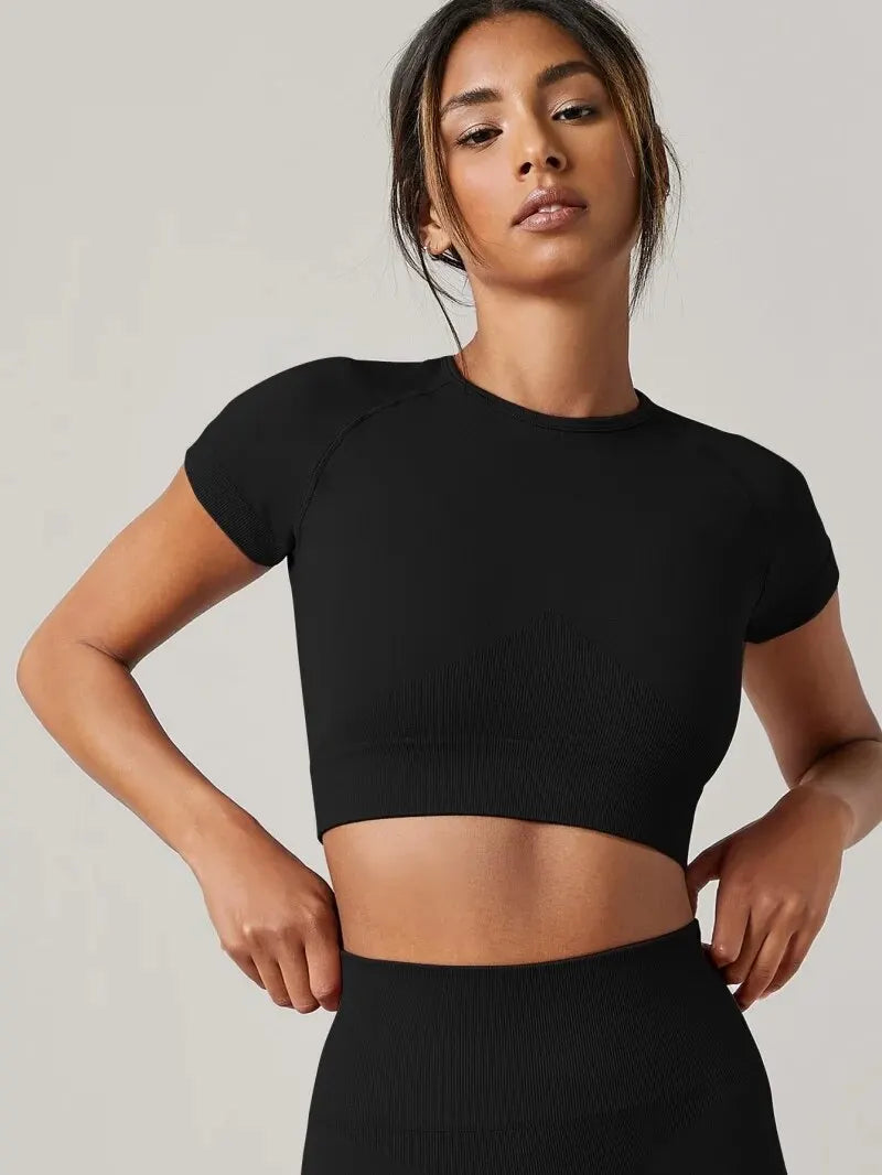 Seamless Yoga Sport Shirt