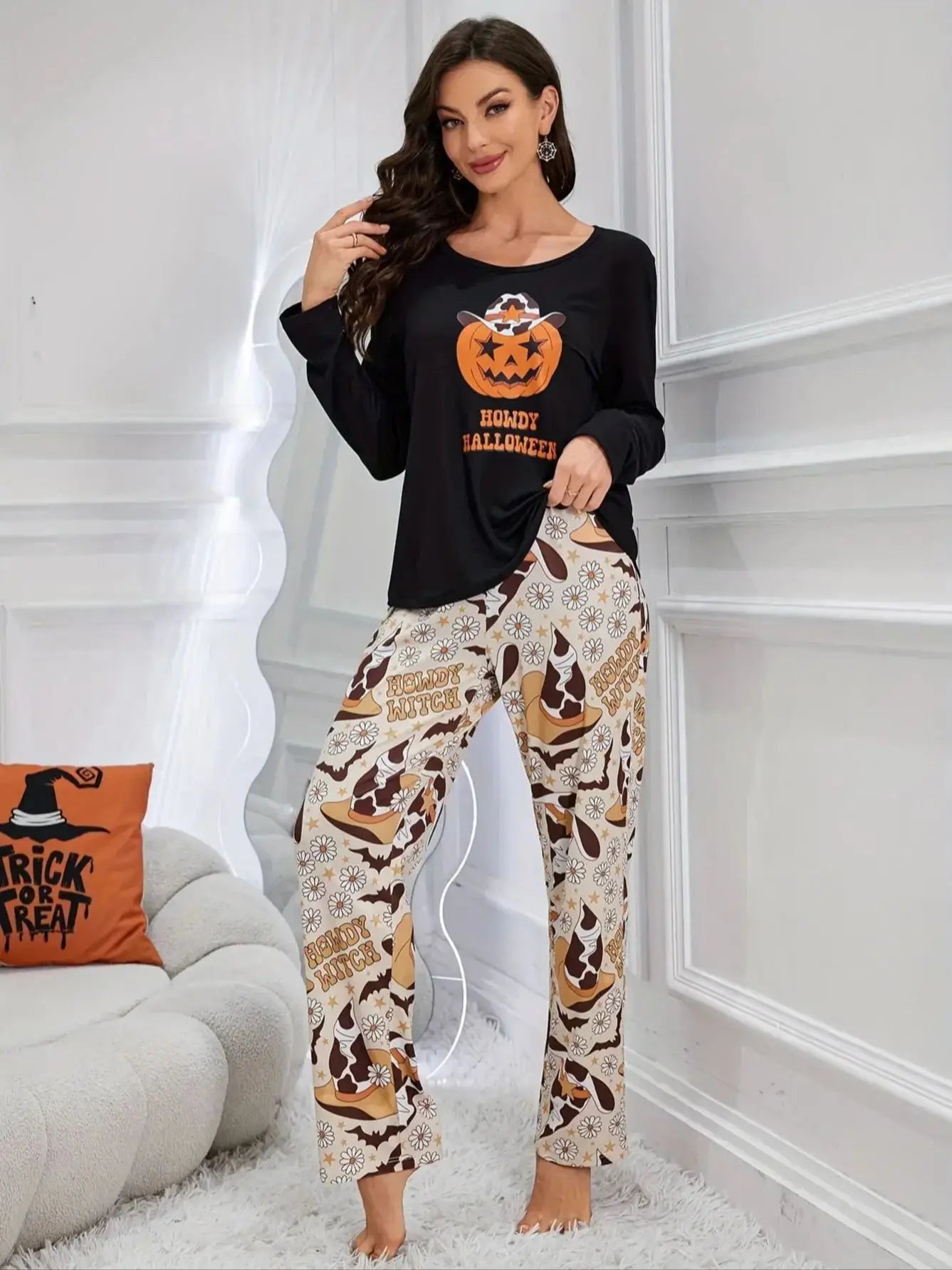 Halloween Limited Two-Piece Autum Pajamas,