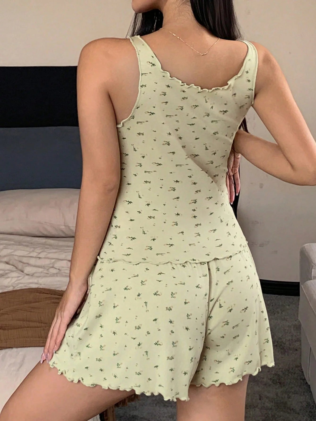 Printed Cami & Shorts Set