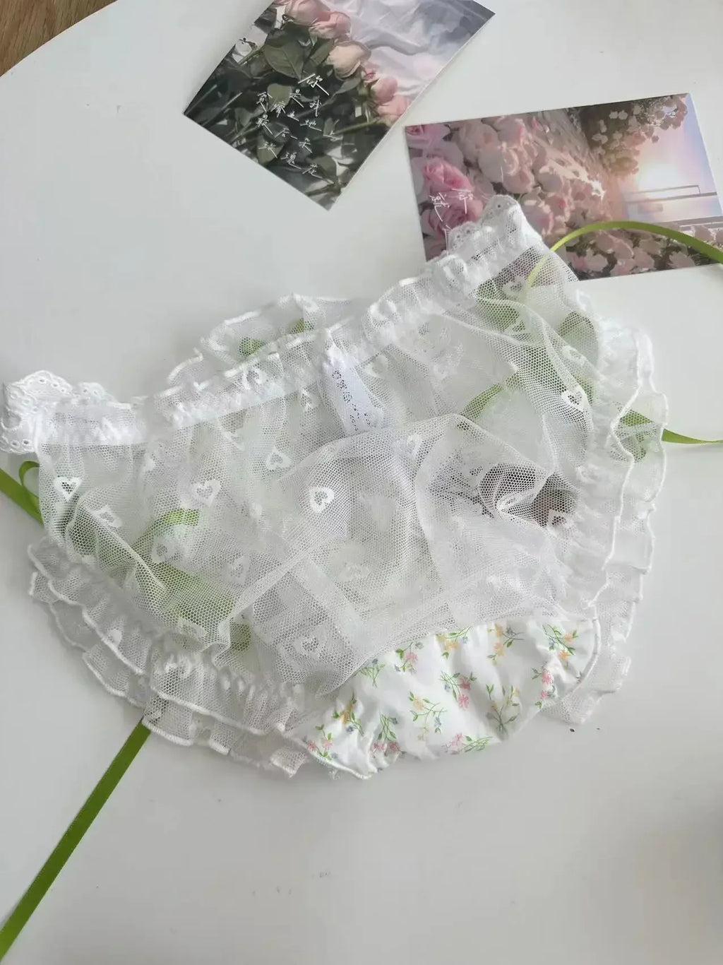 French girl's sexy new lingerie