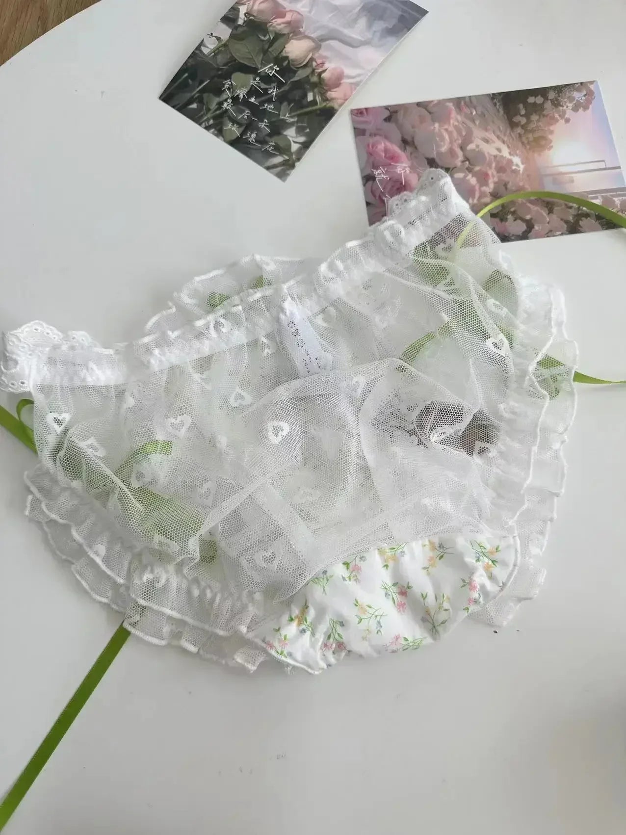 French girl's sexy new lingerie