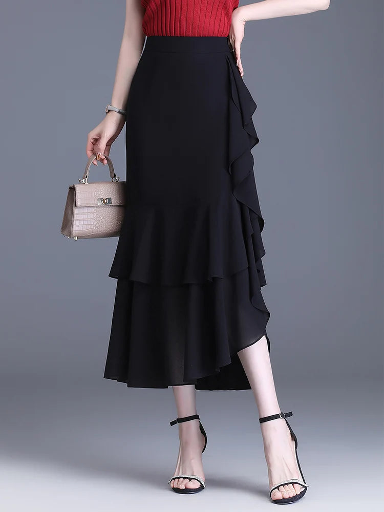 Elegant  Chiffon Skirts