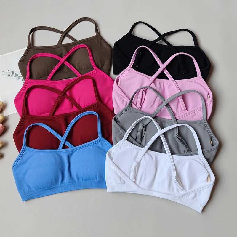 Seamless Back-Cross Sports Bra