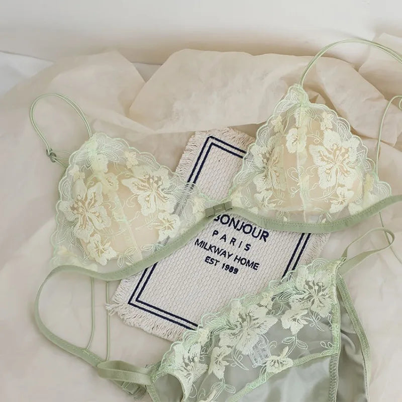 French Lace Bralette for Small Chest