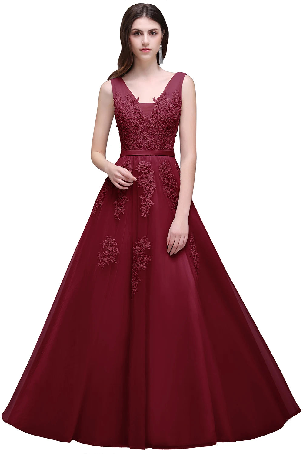 Slim A-Line Maxi Dress