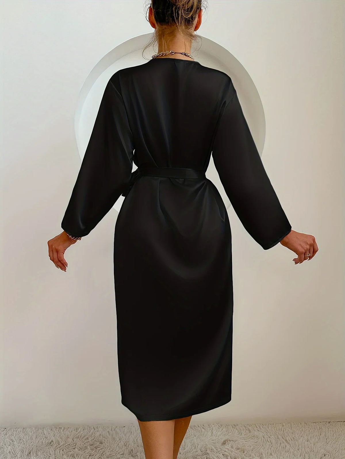 Satin Belted Robe