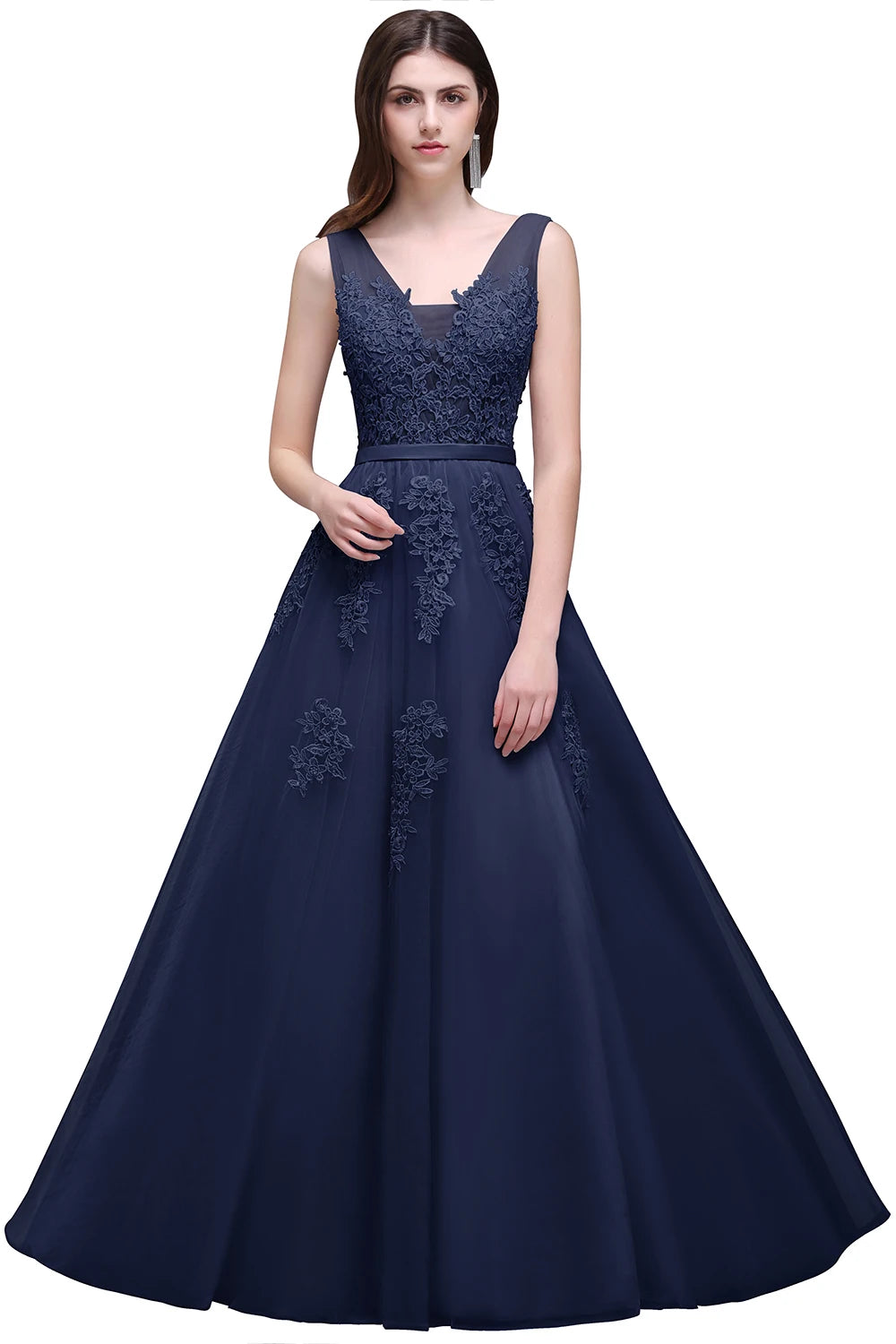 Slim A-Line Maxi Dress
