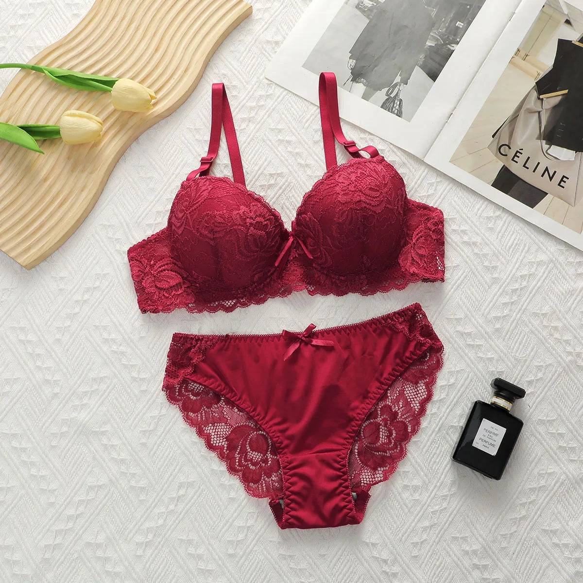 2-piece Sexy Multi-color Lingerie Set
