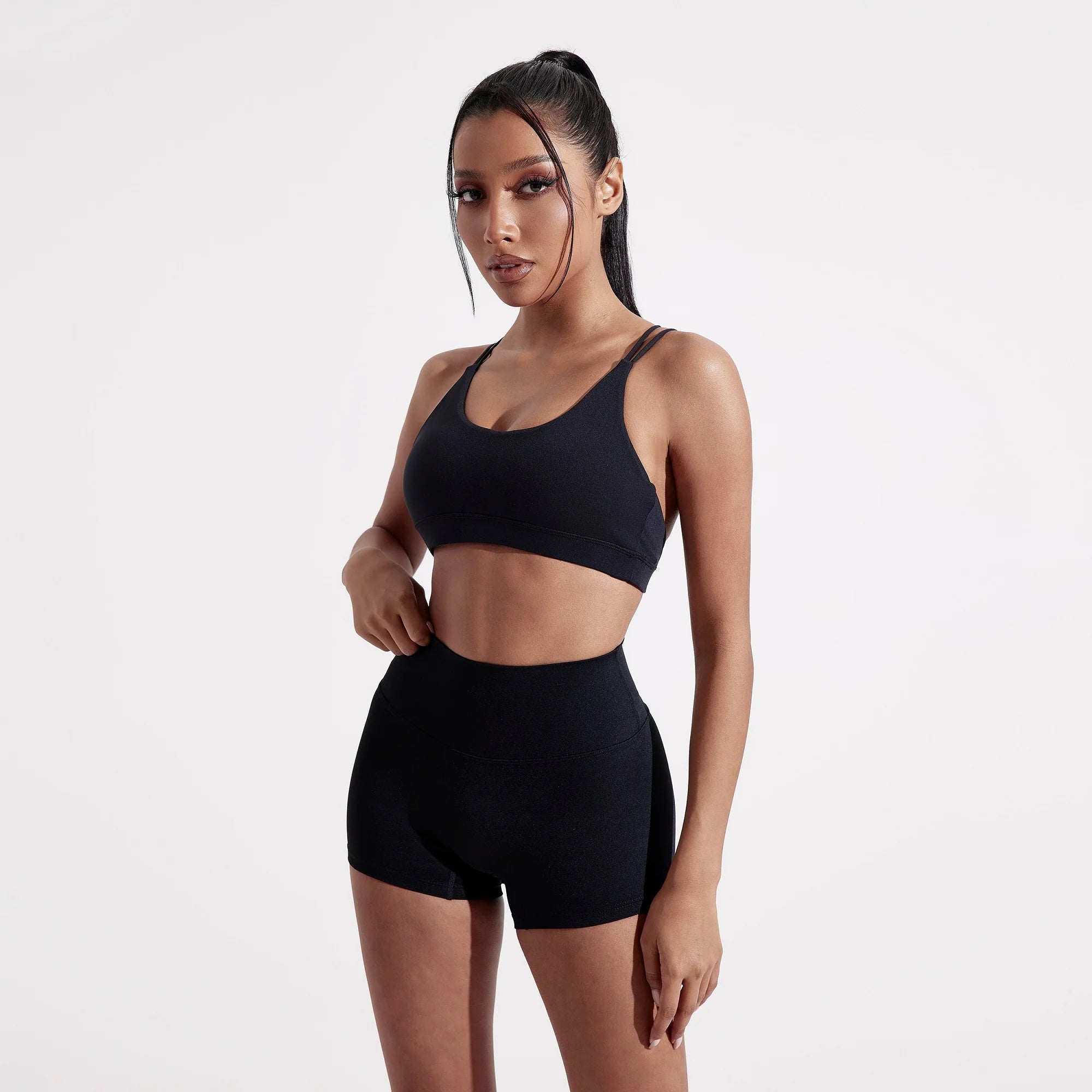 High-Support Cross-Back Sports Bra