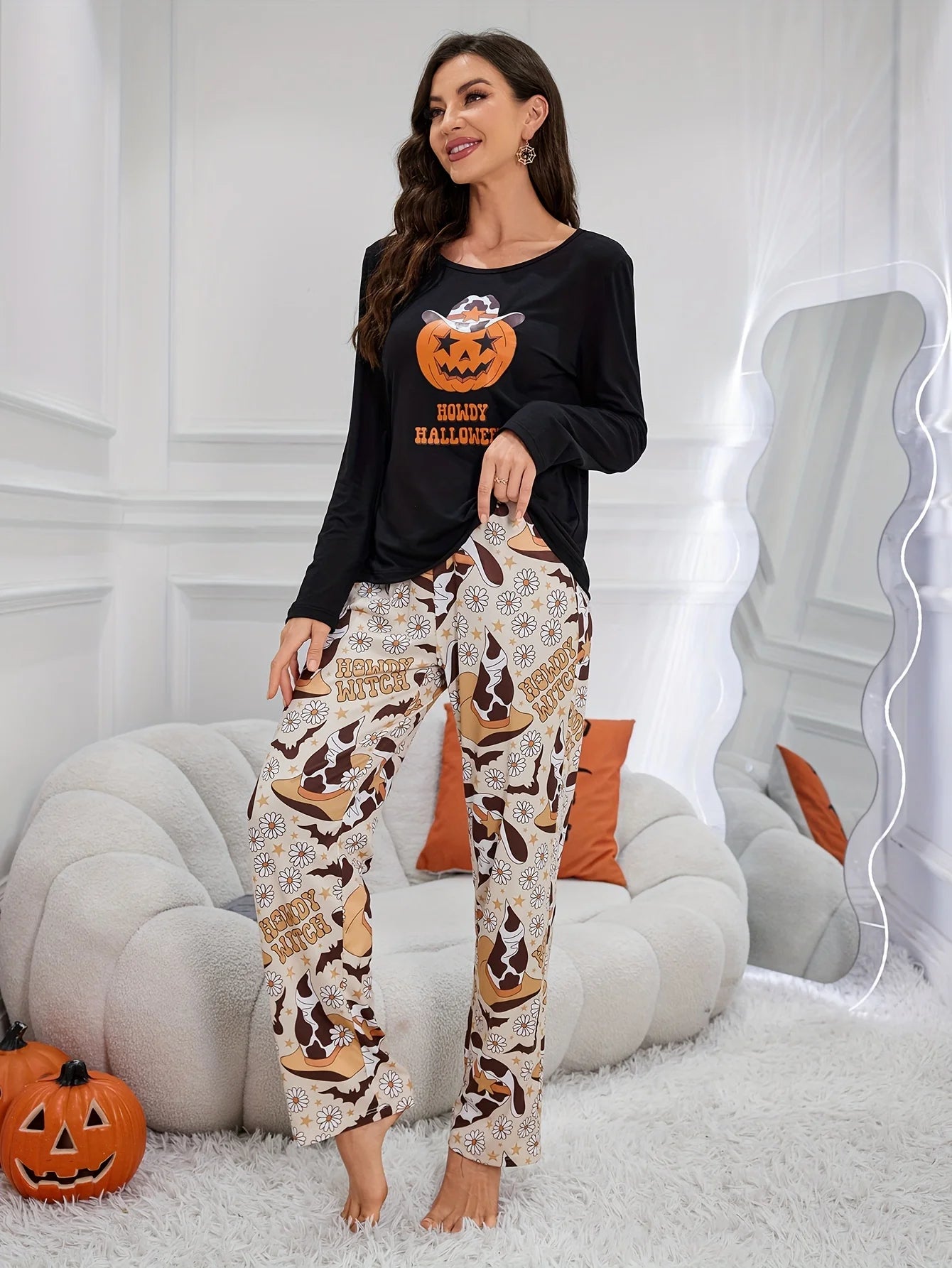 Halloween Limited Two-Piece Autum Pajamas,