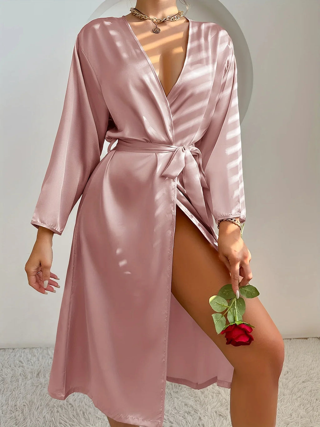 Satin Belted Robe