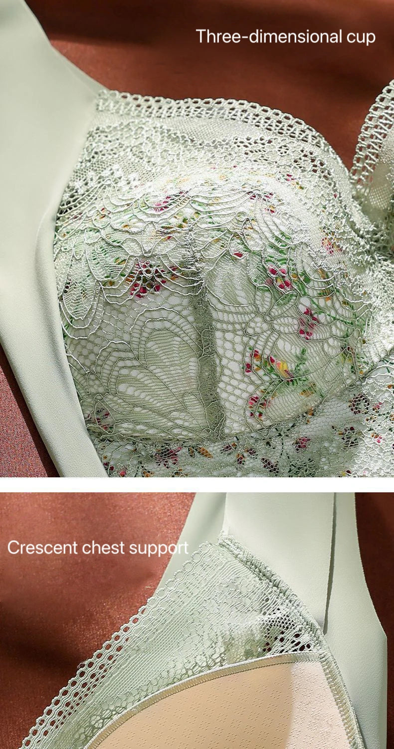 Ice Silk Full Cup Lace Bra