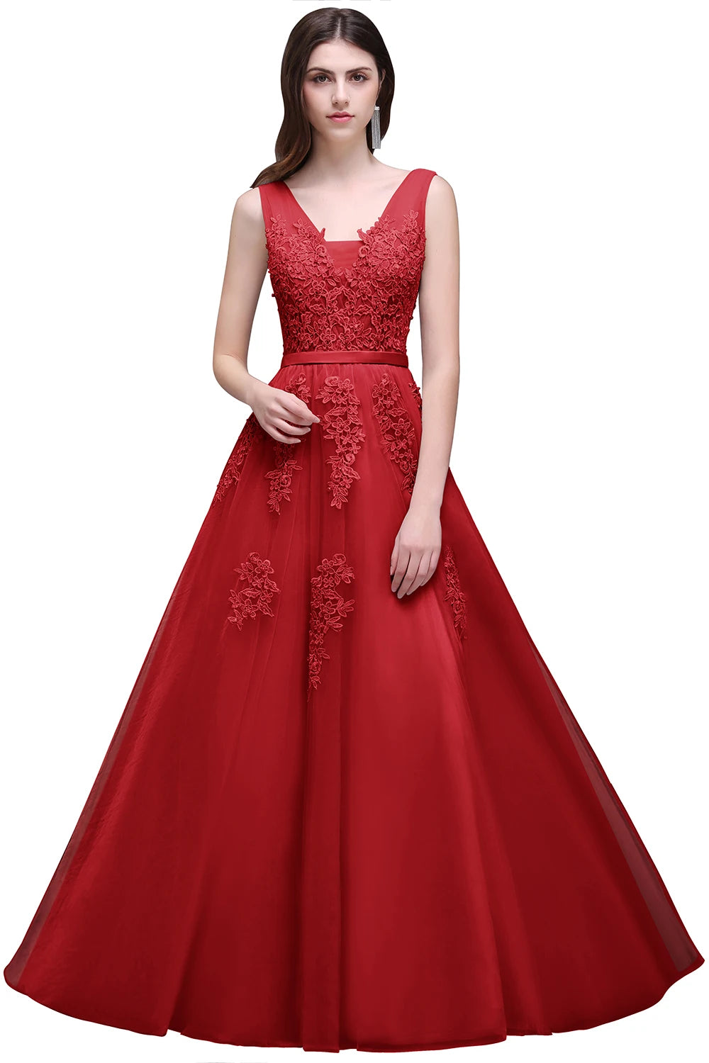 Slim A-Line Maxi Dress