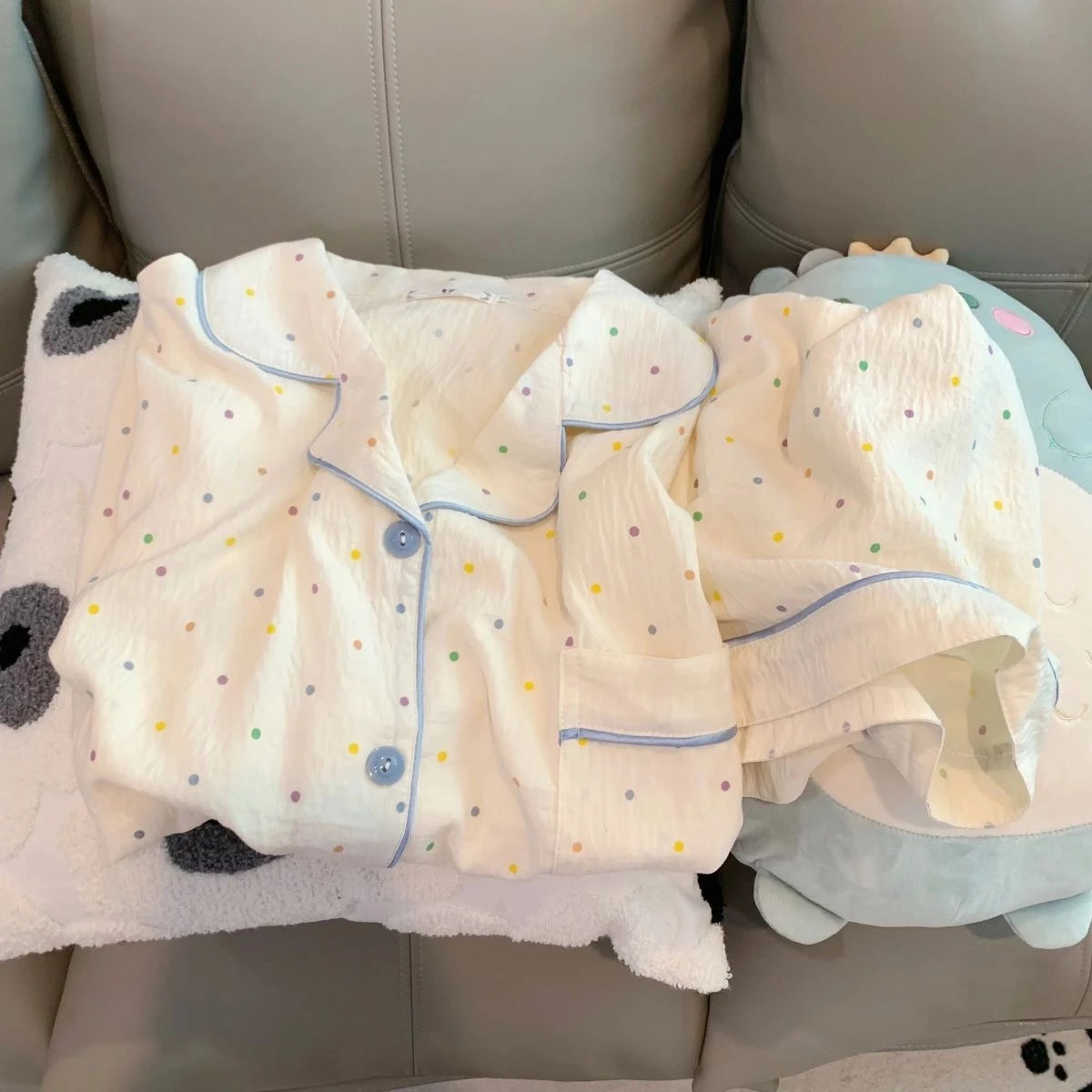 Print Polka Dot Women Pajamas