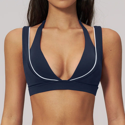 Backless Crop Sports Bra