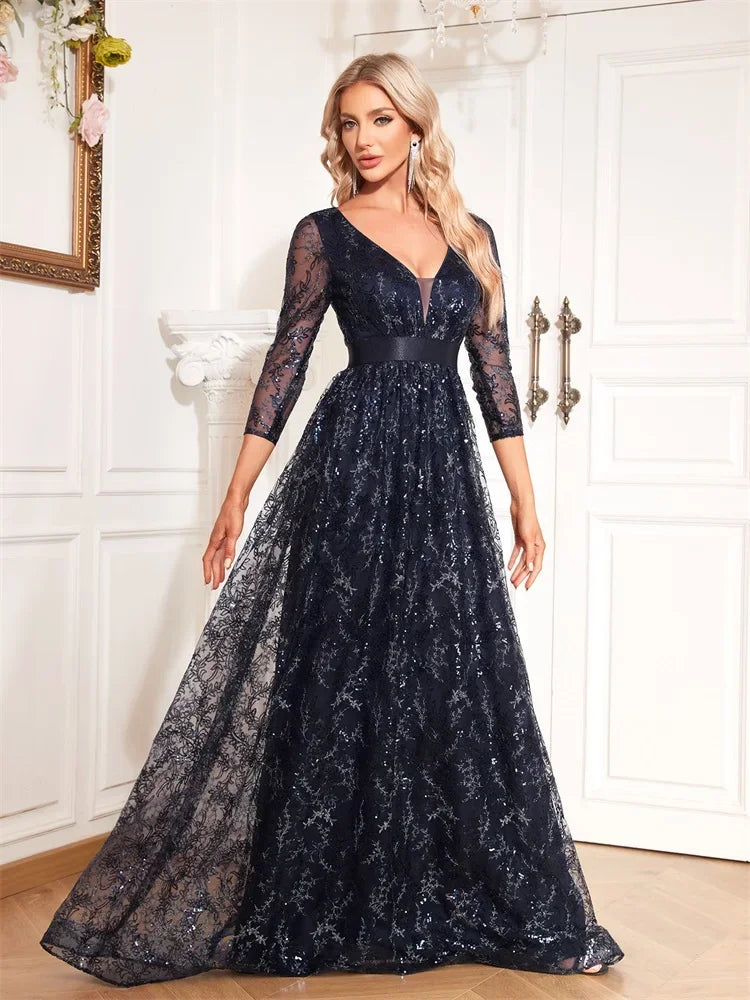 Luxury Long Sleeve Dress