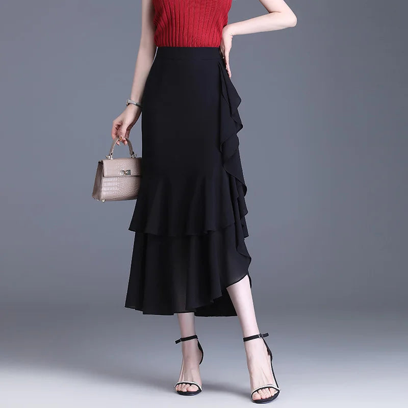 Elegant  Chiffon Skirts