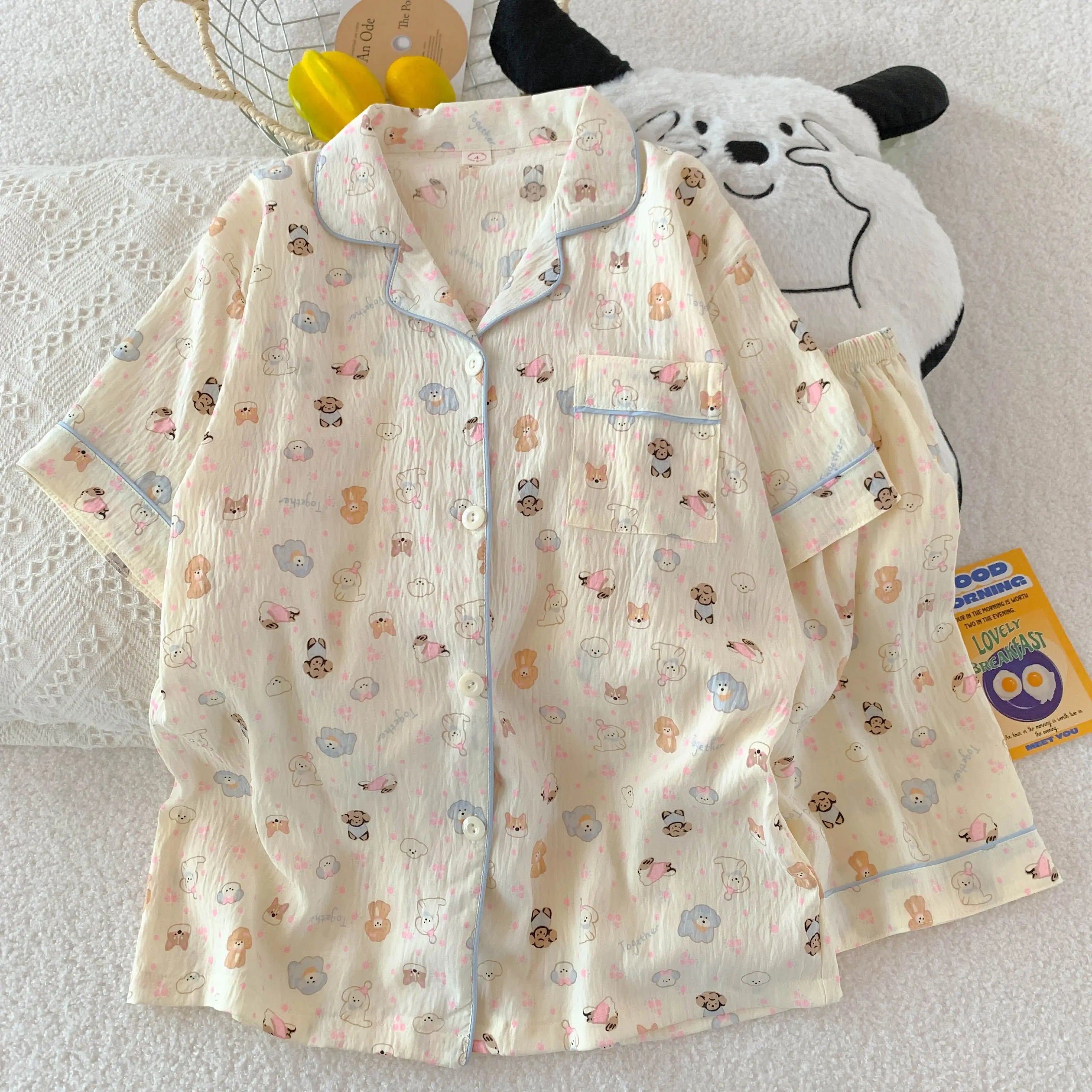 Print Polka Dot Women Pajamas