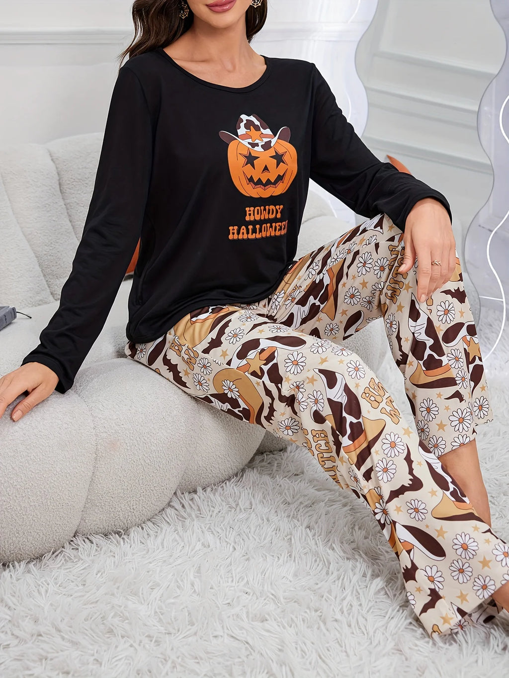 Halloween Limited Two-Piece Autum Pajamas,