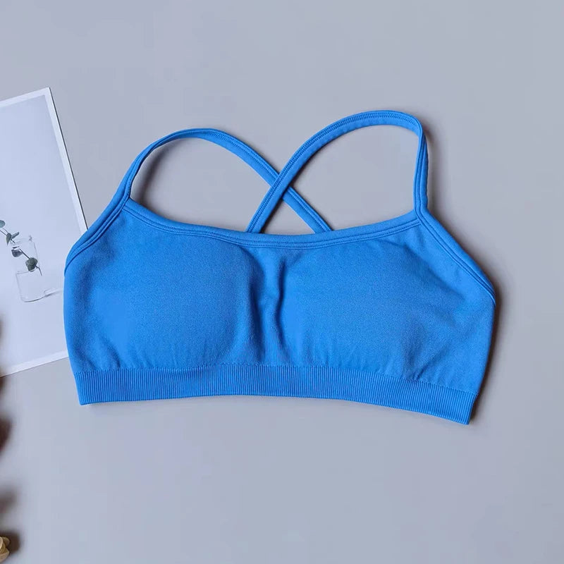 Seamless Back-Cross Sports Bra
