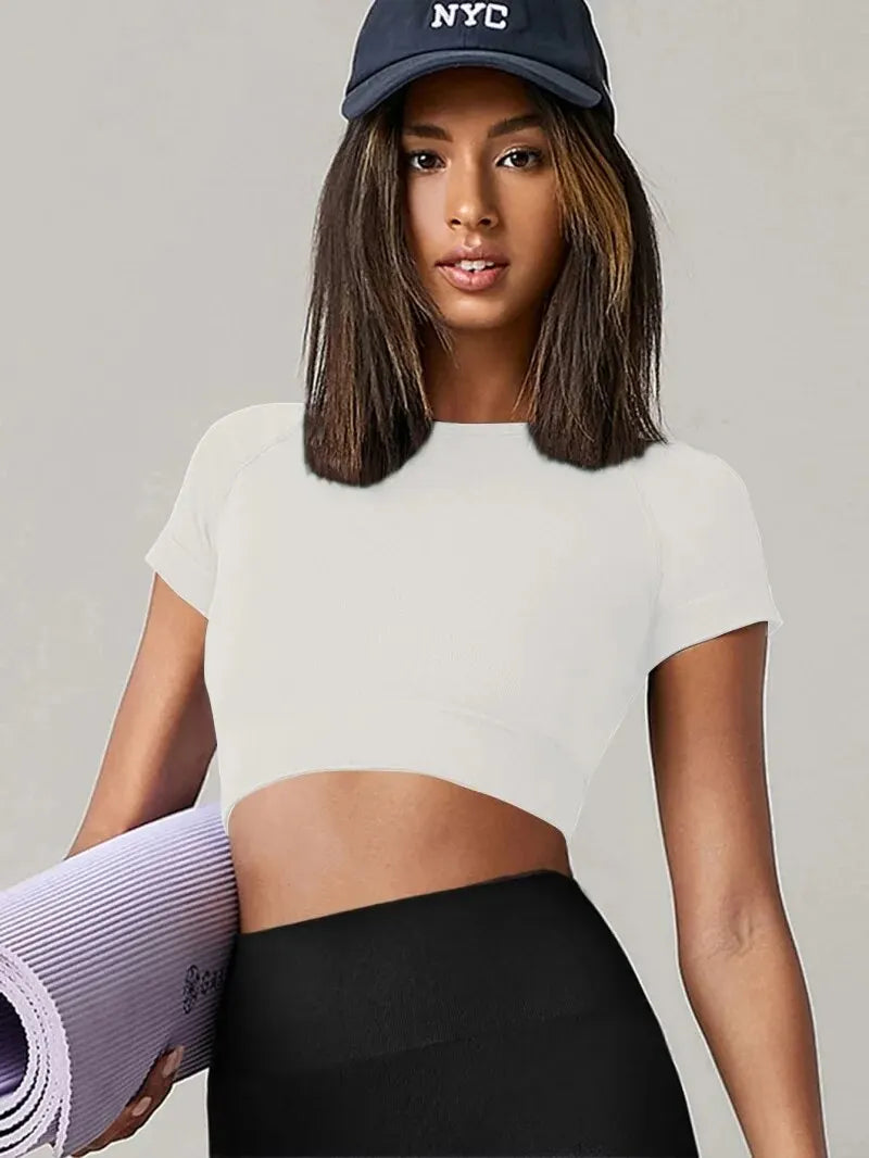 Seamless Yoga Sport Shirt