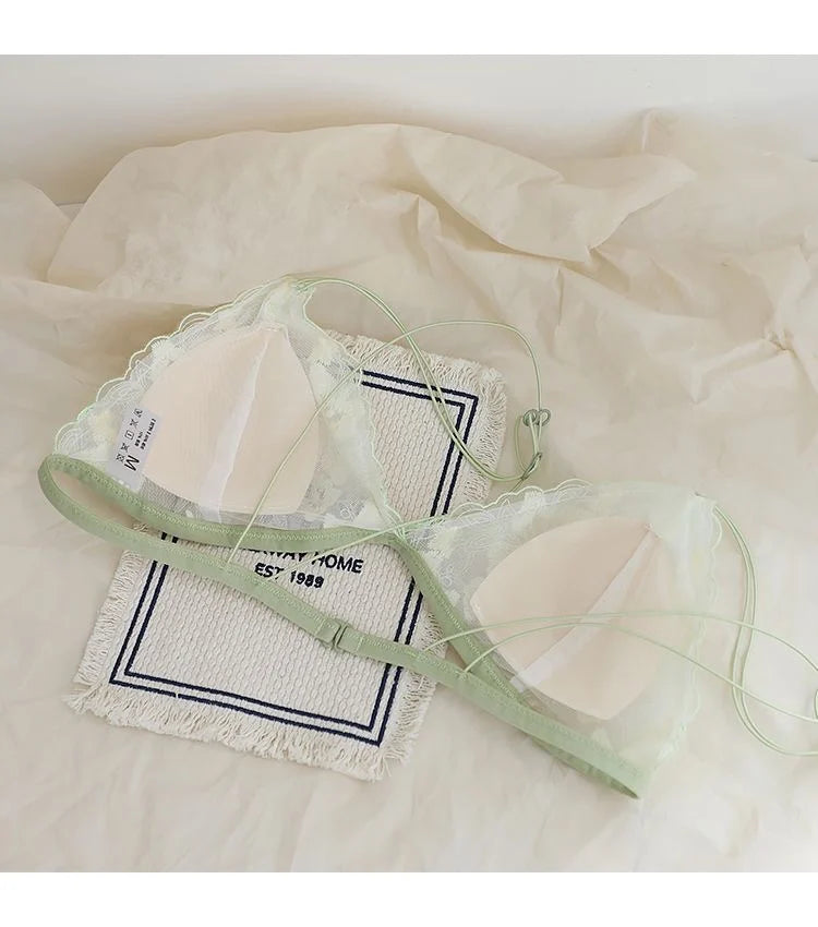 French Lace Bralette for Small Chest