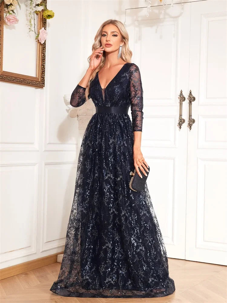 Luxury Long Sleeve Dress
