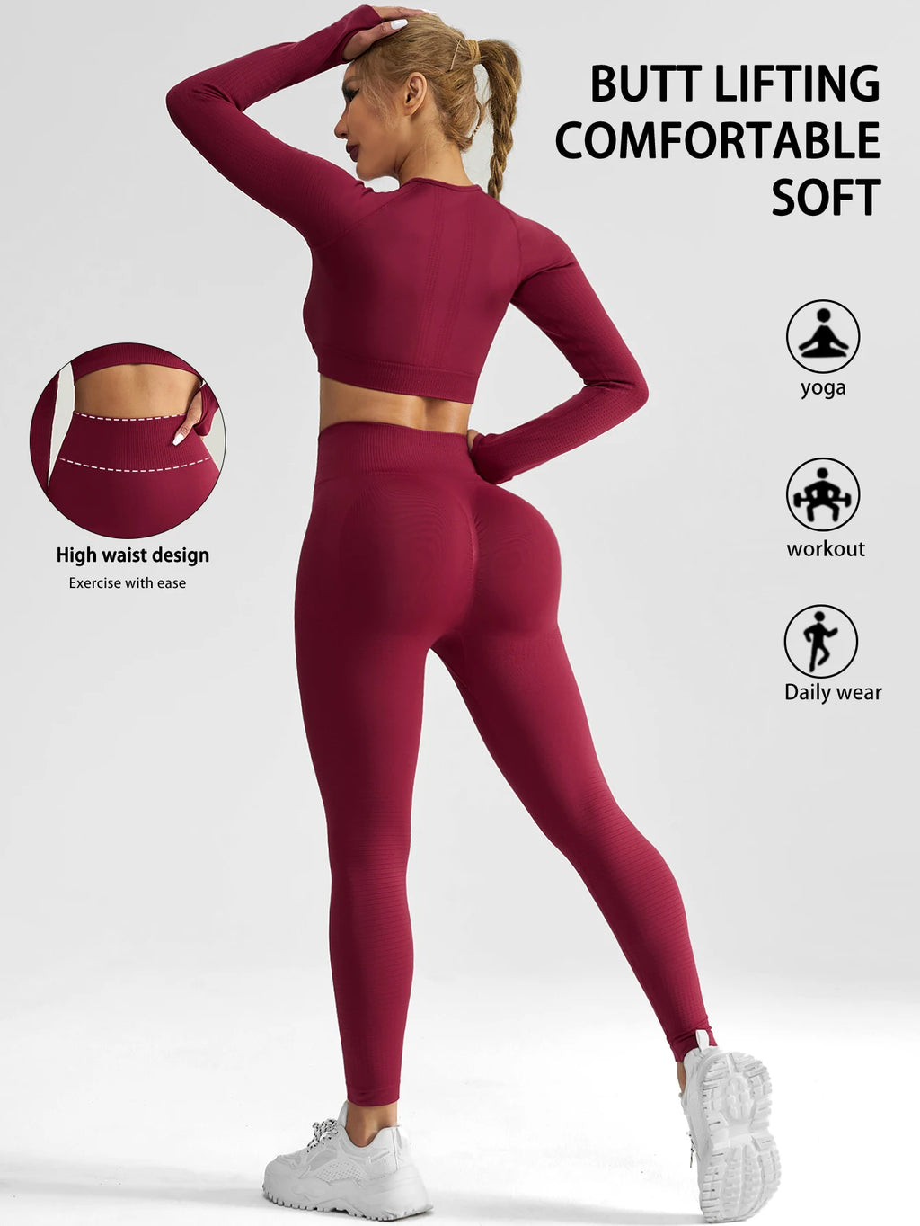 Seamless Tracksuit Sports Set