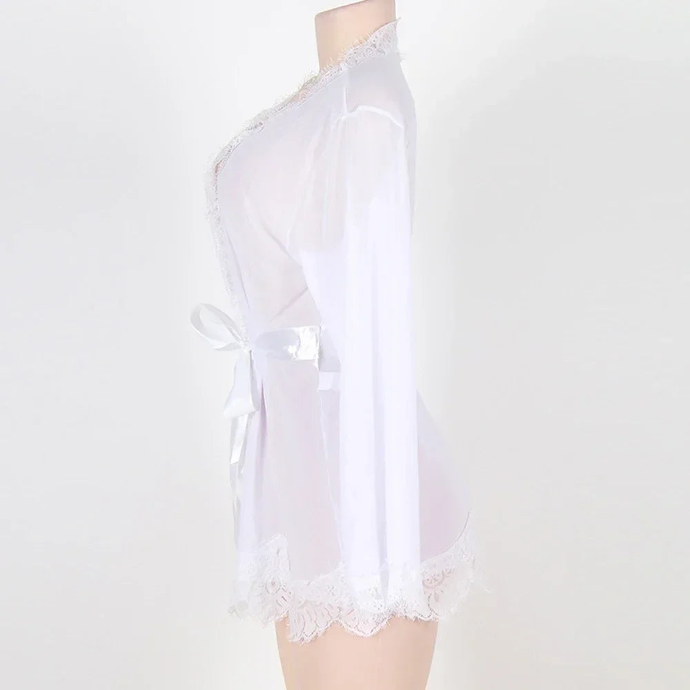 Lace Transparent Babydoll Nightdress