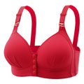 Front-Closure Wire-Free Gathered Bra