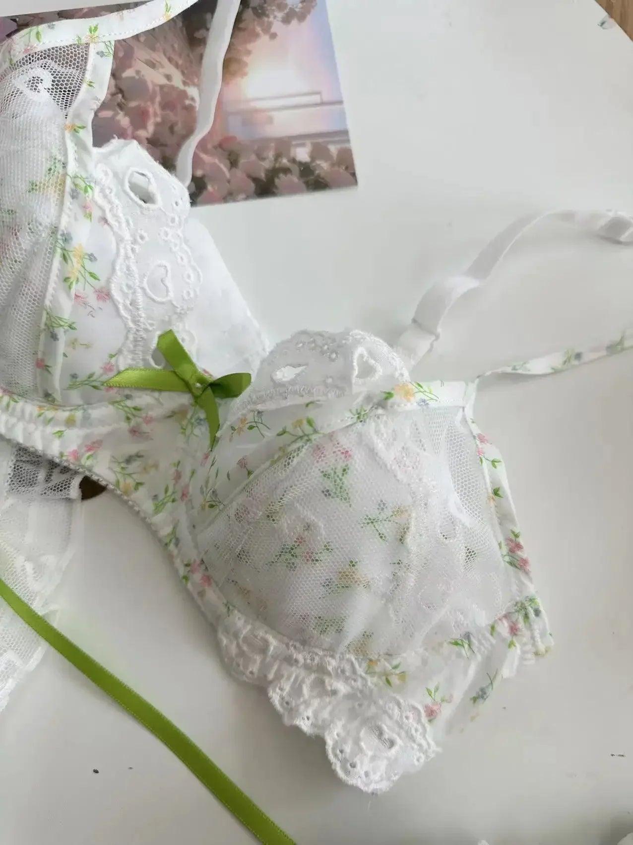 French girl's sexy new lingerie