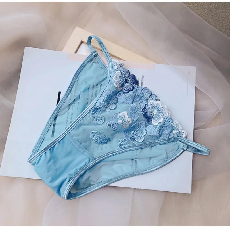 Elegant Hollow Out Lace Bra & Panty Set