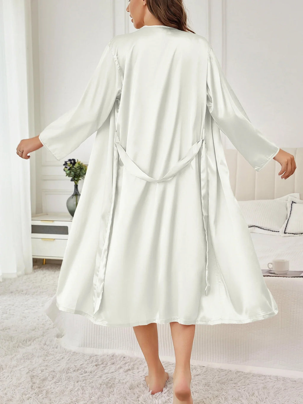 Satin Belted Robe