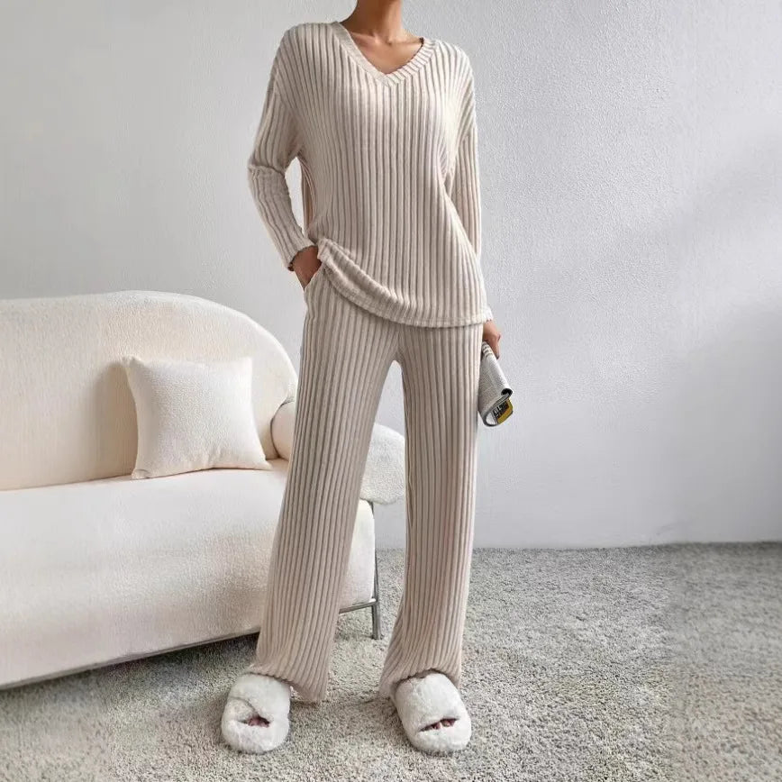 Loungewear Casual Solid Color Outfit