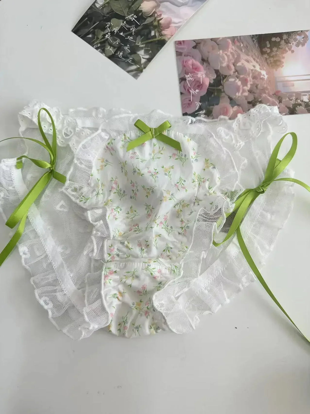 French girl's sexy new lingerie