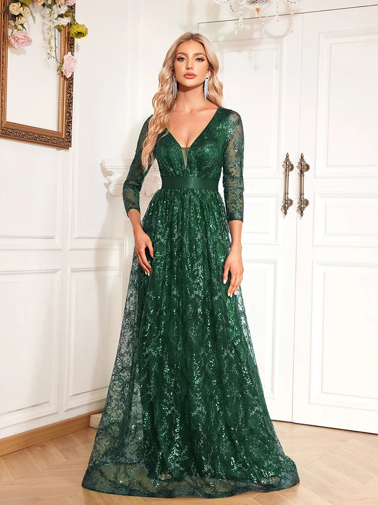 Luxury Long Sleeve Dress