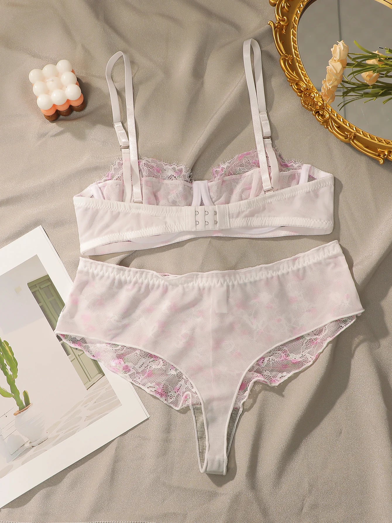 Floral Lace Lingerie Set