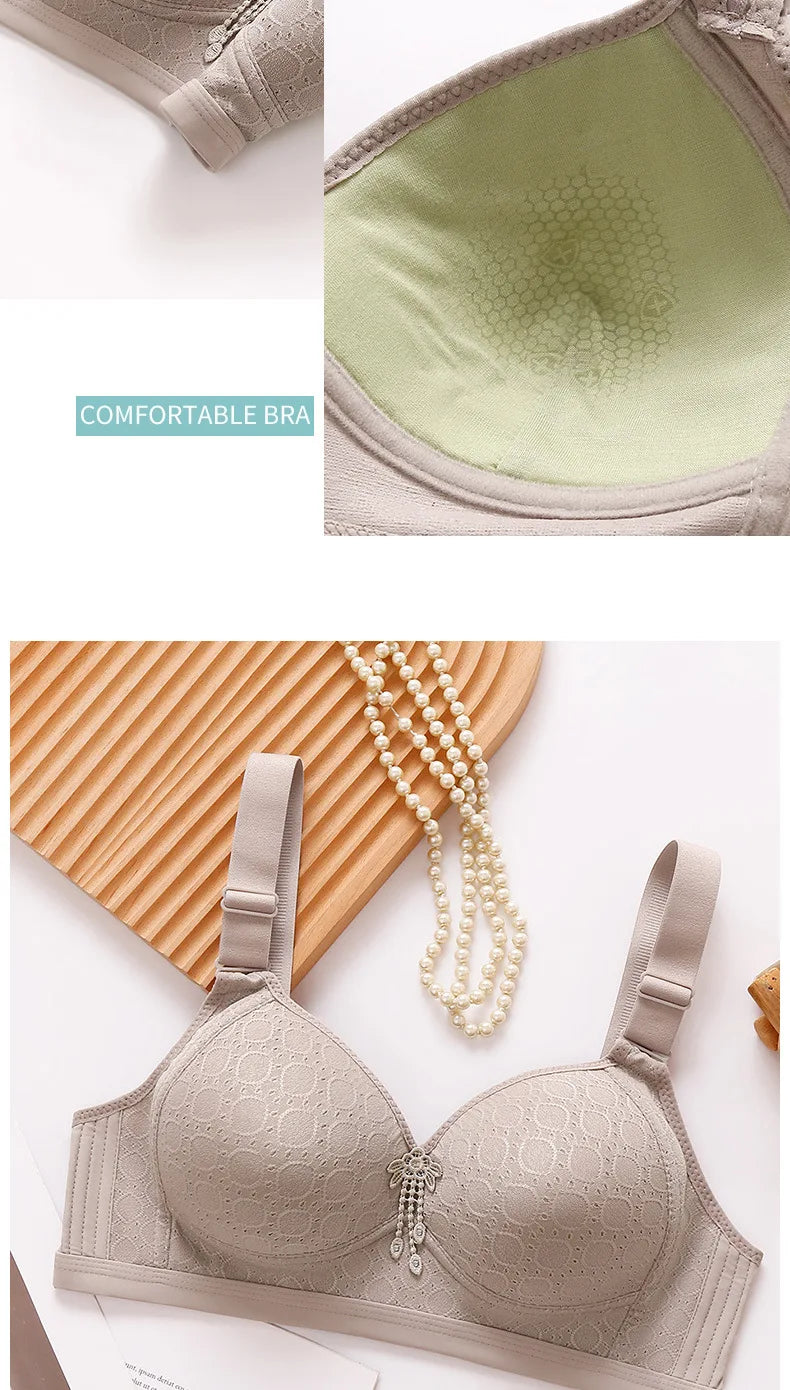 Plus-Size Wire-Free Push-Up Bra
